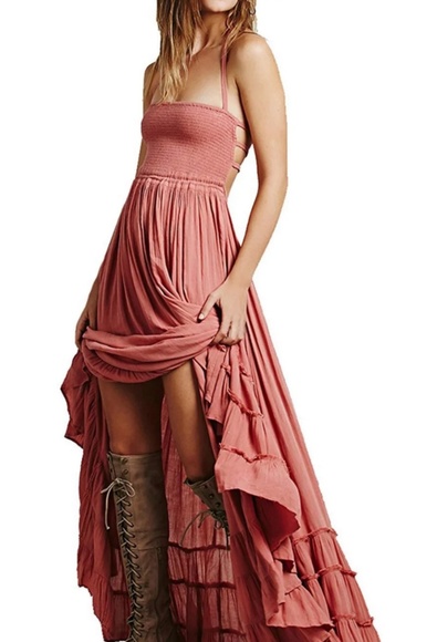 Open back Ruffle Maxi - Picture 2 of 9